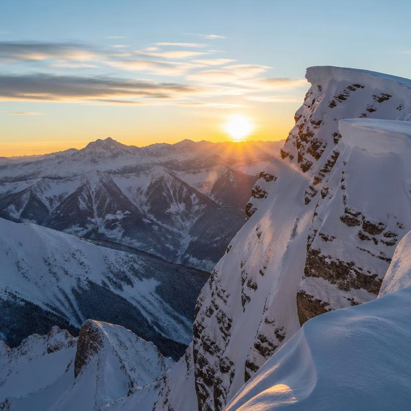 Winterzauber auf den Alpengipfeln